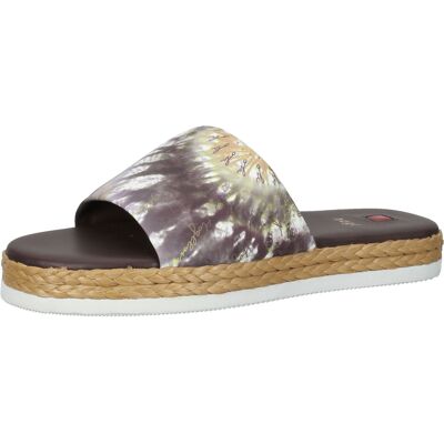 högl Damen Strand-Pantolette mit Batikprint Sommer-Schuhe 3-10 0738 2299 Braun/Bunt - weiblich - Size: 35 högl Damen Strand-Pantolette mit Batikprint Sommer-Schuhe 3-10 0738 2299 Braun/Bunt - weiblich - Size: 35