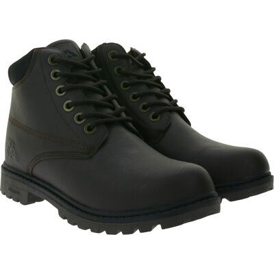 Kappa Logo Tennessee 2 Herren Winter-Stiefelette Schnür-Boots in Kunstleder-Optik 303UY90-938 Dunkelbraun - männlich - Size: 42 Kappa Logo Tennessee 2 Herren Winter-Stiefelette Schnür-Boots in Kunstleder-Optik 303UY90-938 Dunkelbraun - männlich - Size: 42