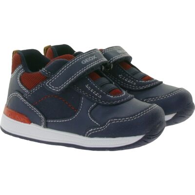 GEOX B Rishon B. A Kleinkinder Sneaker mit atmungsaktiver Sohle Mid-Cut-Schuhe mit Klettverschluss Baby-Schuhe B160RA 054AU C0735 Dunkelblau - neutral - Size: 20 GEOX B Rishon B. A Kleinkinder Sneaker mit atmungsaktiver Sohle Mid-Cut-Schuhe mit Klettverschluss Baby-Schuhe B160RA 054AU C0735 Dunkelblau - neutral - Size: 20