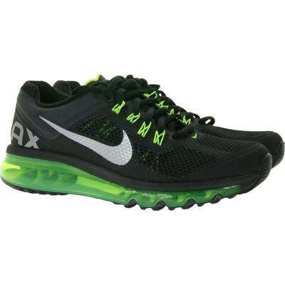 NIKE Air Max 2013 Kinder Sneaker Mädchen und Jungen Turnschuhe mit Air-Dämpfung 555426-003 Schwarz/Grün - neutral - Size: 38 1/2 NIKE Air Max 2013 Kinder Sneaker Mädchen und Jungen Turnschuhe mit Air-Dämpfung 555426-003 Schwarz/Grün - neutral - Size: 38 1/2