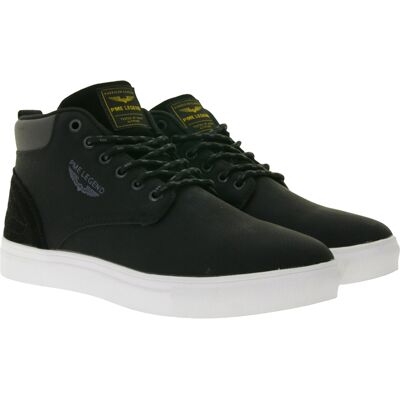 PME LEGEND Strike Herren Mid-Top Sneaker mit herausnehmbarer EVA-Innensohle Freizeit-Sneaker Schnür-Schuhe PBO216038-999 Schwarz - männlich - Size: 40 PME LEGEND Strike Herren Mid-Top Sneaker mit herausnehmbarer EVA-Innensohle Freizeit-Sneaker Schnür-Schuhe PBO216038-999 Schwarz - männlich - Size: 40
