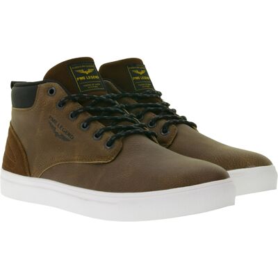 PME LEGEND Strike Herren Mid-Top Sneaker mit herausnehmbarer EVA-Innensohle Freizeit-Sneaker Schnür-Schuhe PBO216038-898 Braun - männlich - Size: 40 PME LEGEND Strike Herren Mid-Top Sneaker mit herausnehmbarer EVA-Innensohle Freizeit-Sneaker Schnür-Schuhe PBO216038-898 Braun - männlich - Size: 40
