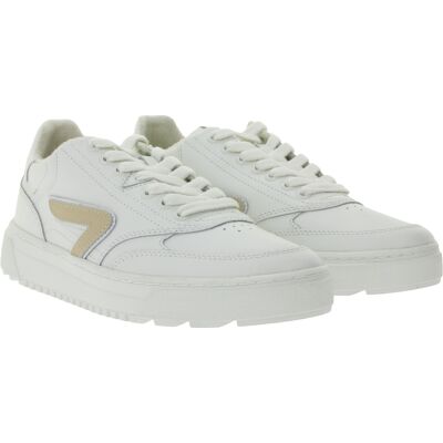 HUB Duke Damen Sneaker mit Terry-Fütterung Echtleder-Schuhe W50008L31-L10-947 Weiß/Beige - weiblich - Size: 39 1/2 HUB Duke Damen Sneaker mit Terry-Fütterung Echtleder-Schuhe W50008L31-L10-947 Weiß/Beige - weiblich - Size: 39 1/2