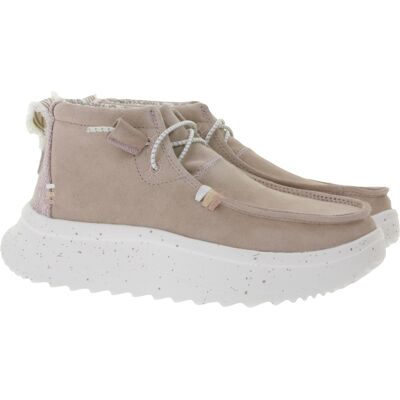 HEY DUDE Wendy Peak Damen Schlupf-Stiefelette im Mokassin-Look mit Wechselfußbett und Echtleder 40411-684 Altrosa - weiblich - Size: 35 HEY DUDE Wendy Peak Damen Schlupf-Stiefelette im Mokassin-Look mit Wechselfußbett und Echtleder 40411-684 Altrosa - weiblich - Size: 35