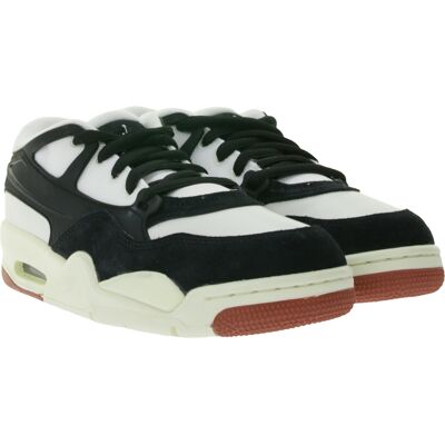 NIKE Air Jordan Air RM 4 Kinder / Damen Sneaker mit Air-Dämpfung Echtleder-Schuhe FQ7938 100 Schwarz/Weiß - weiblich - Size: 38 1/2 NIKE Air Jordan Air RM 4 Kinder / Damen Sneaker mit Air-Dämpfung Echtleder-Schuhe FQ7938 100 Schwarz/Weiß - weiblich - Size: 38 1/2