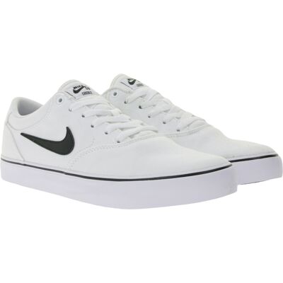 NIKE SB Chron 2 Canvas-Sneaker für Herren Low-Top Schuhe mit dämpfender Schaumstoffpolsterung Schnür-Schuhe DM3494 100 Weiß - männlich - Size: 45 NIKE SB Chron 2 Canvas-Sneaker für Herren Low-Top Schuhe mit dämpfender Schaumstoffpolsterung Schnür-Schuhe DM3494 100 Weiß - männlich - Size: 45