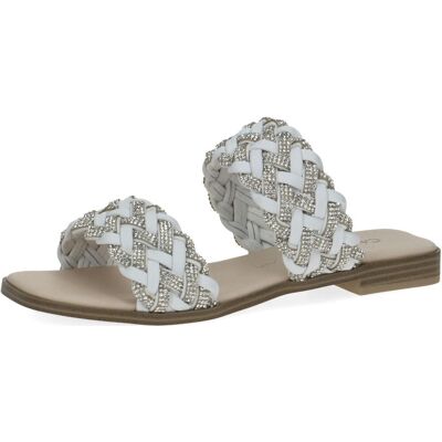 Modische CAPRICE Pantoletten Schlupfschuhe für Damen 9-9-27103-20 167 Weiß - weiblich - Size: 40 Modische CAPRICE Pantoletten Schlupfschuhe für Damen 9-9-27103-20 167 Weiß - weiblich - Size: 40