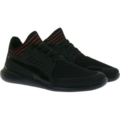 PUMA X Ferrari Sf Evo Cat Mace Unisex Sneaker mit Ferrari-Logo Motorsport-Schuhe 306228 01 Schwarz/Rot - neutral - Size: 40 1/2 PUMA X Ferrari Sf Evo Cat Mace Unisex Sneaker mit Ferrari-Logo Motorsport-Schuhe 306228 01 Schwarz/Rot - neutral - Size: 40 1/2