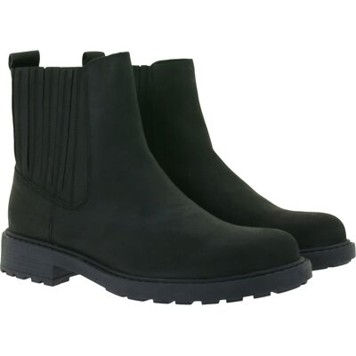 Elegante Clarks Orinoco2 Mid Echt-Leder Damen Chelsea-Boot Stiefelette 26161664 Schwarz - weiblich - Size: 37 Elegante Clarks Orinoco2 Mid Echt-Leder Damen Chelsea-Boot Stiefelette 26161664 Schwarz - weiblich - Size: 37