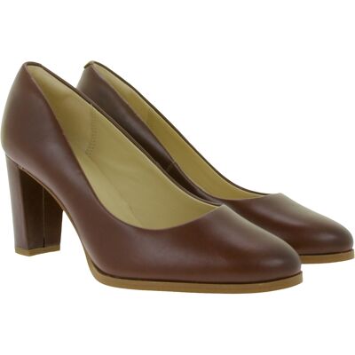 Clarks Kaylin Cara Damen High-Heels Abend-Schuhe mit Absatz Echtleder-Schuhe Slip-On Pumps 26167441 Cognac-Braun - weiblich - Size: 37 1/2 Clarks Kaylin Cara Damen High-Heels Abend-Schuhe mit Absatz Echtleder-Schuhe Slip-On Pumps 26167441 Cognac-Braun - weiblich - Size: 37 1/2