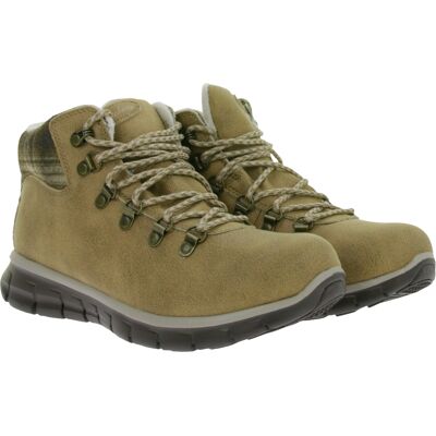 wasserabweisende SKECHERS Synergy Plaid Mood Damen Stiefelette mit Warm Tech Memory-Foam und Scotchgard Beschichtung Winter-Schuhe 167939-CSNT Braun - weiblich - Size: 37 wasserabweisende SKECHERS Synergy Plaid Mood Damen Stiefelette mit Warm Tech Memory-Foam und Scotchgard Beschichtung Winter-Schuhe 167939-CSNT Braun - weiblich - Size: 37