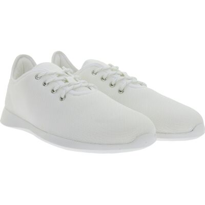 atmungsaktive GROUNDIES Barfußschuhe Balance 2.0 Herren Low-Top Sneaker mit TrueSense Sohle Schnür-Schuhe GND-230259-02 Weiß - männlich - Size: 40 atmungsaktive GROUNDIES Barfußschuhe Balance 2.0 Herren Low-Top Sneaker mit TrueSense Sohle Schnür-Schuhe GND-230259-02 Weiß - männlich - Size: 40