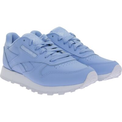 zeitlose Reebok Classic Leather Damen Turnschuhe Kinder City-Sneaker mit Echtleder EF3036 Hellblau - weiblich - Size: 35 1/2 zeitlose Reebok Classic Leather Damen Turnschuhe Kinder City-Sneaker mit Echtleder EF3036 Hellblau - weiblich - Size: 35 1/2