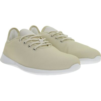 leichte GROUNDIES Barfußschuhe Balance 2.0 Damen Low-Top Mesh-Sneaker mit TrueSense Sohle Schnür-Schuhe GND-130259-03 Beige - weiblich - Size: 41 leichte GROUNDIES Barfußschuhe Balance 2.0 Damen Low-Top Mesh-Sneaker mit TrueSense Sohle Schnür-Schuhe GND-130259-03 Beige - weiblich - Size: 41