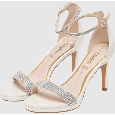 lässige Buffalo Damen Sandalen Creme-Weiß - weiblich - Size: 38 lässige Buffalo Damen Sandalen Creme-Weiß - weiblich - Size: 38