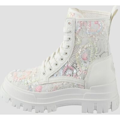 moderne Buffalo Damen Boots Weiß - weiblich - Size: 36 moderne Buffalo Damen Boots Weiß - weiblich - Size: 36