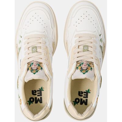 stylische MoEa Unisex Sneaker Weiß/Beige - neutral - Size: 39 stylische MoEa Unisex Sneaker Weiß/Beige - neutral - Size: 39