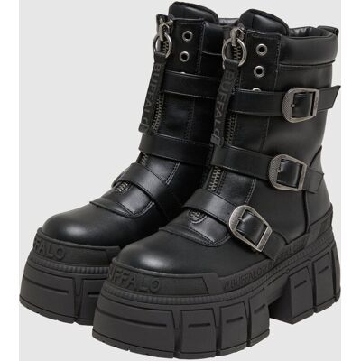 lässige Buffalo Damen Boots Schwarz - weiblich - Size: 38 lässige Buffalo Damen Boots Schwarz - weiblich - Size: 38