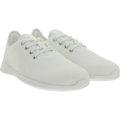 leichte GROUNDIES Barfußschuhe Balance 2.0 Damen Low-Top Mesh-Sneaker mit TrueSense Sohle Schnür-Schuhe GND-130259-02 Weiß - weiblich - Size: 37 leichte GROUNDIES Barfußschuhe Balance 2.0 Damen Low-Top Mesh-Sneaker mit TrueSense Sohle Schnür-Schuhe GND-130259-02 Weiß - weiblich - Size: 37