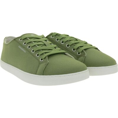 nachhaltige und vegane GROUNDIES Barfußschuhe Lima Herren Low-Top Sneaker aus Portugal mit TrueSense Sohle Canvas Schnür-Schuhe GND-230177-10 Khaki - männlich - Size: 41 nachhaltige und vegane GROUNDIES Barfußschuhe Lima Herren Low-Top Sneaker aus Portugal mit TrueSense Sohle Canvas Schnür-Schuhe GND-230177-10 Khaki - männlich - Size: 41