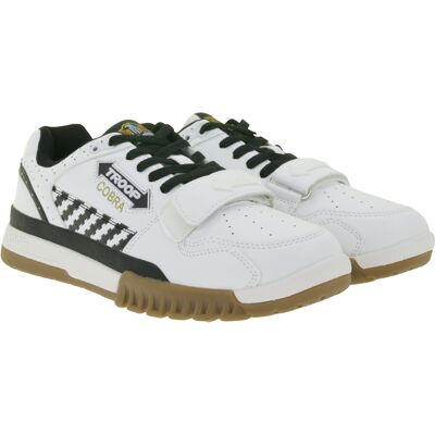 WORLD OF TROOP Cobra Low Herren Low-Top-Sneaker Damen Retro Turnschuhe Sneaker 3PP0170101 1177 BA Weiß/Schwarz - neutral - Size: 42 WORLD OF TROOP Cobra Low Herren Low-Top-Sneaker Damen Retro Turnschuhe Sneaker 3PP0170101 1177 BA Weiß/Schwarz - neutral - Size: 42