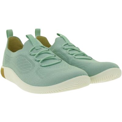 Bequeme KEEN KNX Knit Lace Damen Barfußschuhe Atmungsaktive Freizeitschuhe mit Strick-Obermaterial 1030077 Grün - weiblich - Size: 36 Bequeme KEEN KNX Knit Lace Damen Barfußschuhe Atmungsaktive Freizeitschuhe mit Strick-Obermaterial 1030077 Grün - weiblich - Size: 36