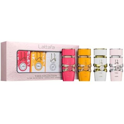 Lattafa Yara Collection Damen Eau de Parfum Miniatur-Duft Reisegröße 4x5ml Rosa/Weiß/Gelb - weiblich - Size: One-Size Lattafa Yara Collection Damen Eau de Parfum Miniatur-Duft Reisegröße 4x5ml Rosa/Weiß/Gelb - weiblich - Size: One-Size