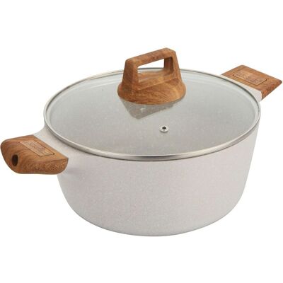 Ø20cm BERGNER Naturally Kochtopf mit hochwertiger Marble+ Antihaftbeschichtung **B-Ware – geprüft** Grau - neutral - Size: One-Size Ø20cm BERGNER Naturally Kochtopf mit hochwertiger Marble+ Antihaftbeschichtung **B-Ware – geprüft** Grau - neutral - Size: One-Size
