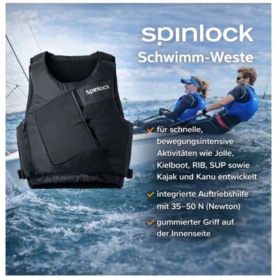 Spinlock WING Schwimm-Weste mit 35–50N Auftriebshilfe Schutzweste Sicherheits-Weste Wassersport Segelweste Jollensegeln, Kajak & Kanadier, SUP DW-BA/SBG Schwarz - neutral - Size: S Spinlock WING Schwimm-Weste mit 35–50N Auftriebshilfe Schutzweste Sicherheits-Weste Wassersport Segelweste Jollensegeln, Kajak & Kanadier, SUP DW-BA/SBG Schwarz - neutral - Size: S