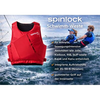 Spinlock WING Schwimm-Weste mit 35–50N Auftriebshilfe Schutzweste Sicherheits-Weste Wassersport Segelweste Jollensegeln, Kajak & Kanadier, SUP DW-BA/SMR Rot - neutral - Size: S Spinlock WING Schwimm-Weste mit 35–50N Auftriebshilfe Schutzweste Sicherheits-Weste Wassersport Segelweste Jollensegeln, Kajak & Kanadier, SUP DW-BA/SMR Rot - neutral - Size: S