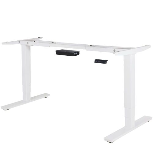 Amstyle ® elektrisch höhenverstellbares Tischgestell weiß Gestell mit Memory Funktion   Schreibtischgestell stufenlos höhenverstellbar von 63 - 128 cm