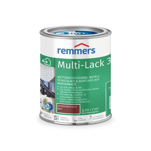 Remmers Multi-Lack 3in1, skandinavisch rot, 0.75 l