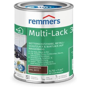 Remmers Multi-Lack 3in1, nussbraun (RAL 8011), 0.75 l