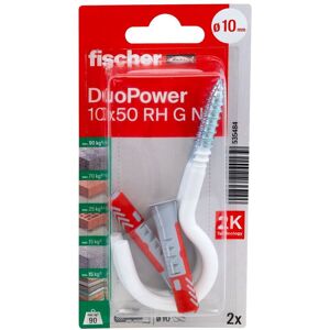 fischerwerke fischer Allzweckdübel DuoPower 10 x 50 RH G N, 2 Stück