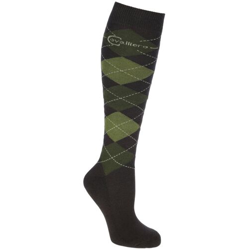 Covalliero Reitstrumpf Brescia Reitsocken Braun/Khaki 37-39 kavalio - für mich und mein Pferd - Braun/Khaki