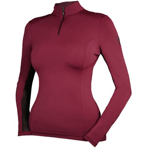 Equestrian Stockholm Baselayer Damen Air Breeze Bordeaux Longsleeve L kavalio - für mich und mein Pferd