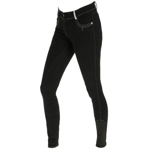 Covalliero Reithose Damen BasicPlus LS Damenreithose Vollbesatz Kunstleder Black 44 kavalio - für mich und mein Pferd - Black