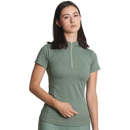 Maximilian Equestrian Base Layer Damen Short Sleeve Funktionsshirt Army Green M kavalio - für mich und mein Pferd - Army Green