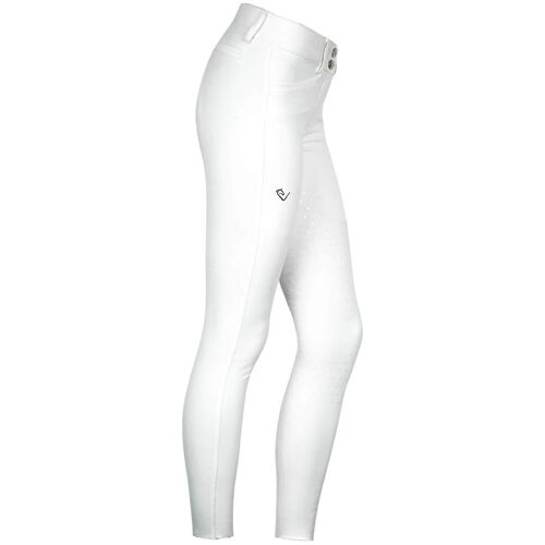 etalon vert Reithose Damen Full-Grip Belissimo High-Waist Turnierreithose White L