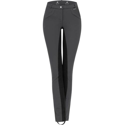 E.L.T Reithose Damen Full-Grip Micro Jodhpur Asphalt/Schwarz 38 kavalio - für mich und mein Pferd - Asphalt/Schwarz