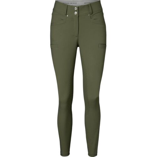 Mountain Horse Reithose Damen Full-Grip Estelle Damenreithose Green 44 kavalio - für mich und mein Pferd - Green