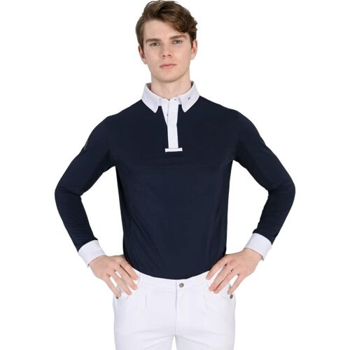 Maximilian Equestrian Turniershirt Herren Langarm Focus Competition Shirt XS Navy - Navy