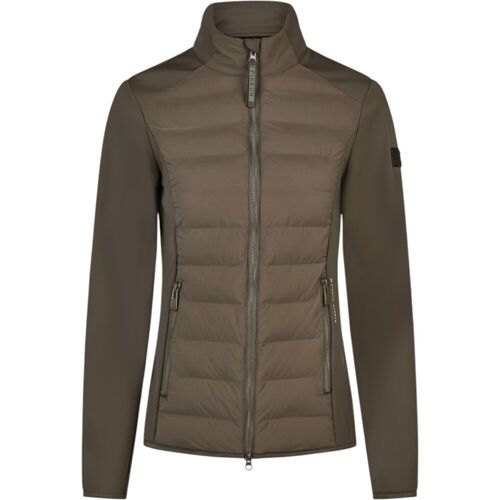 Pikeur Softshelljacke Damen Sports HW 2025 Hybrid Übergangsjacke Deep Khaki 34 kavalio - für mich und mein Pferd - Deep Khaki