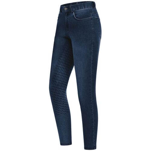 E.L.T Reithose Damen Full-Grip Jeans Luna Jeansreithose Dunkelblau 44 kavalio - für mich und mein Pferd - Dunkelblau