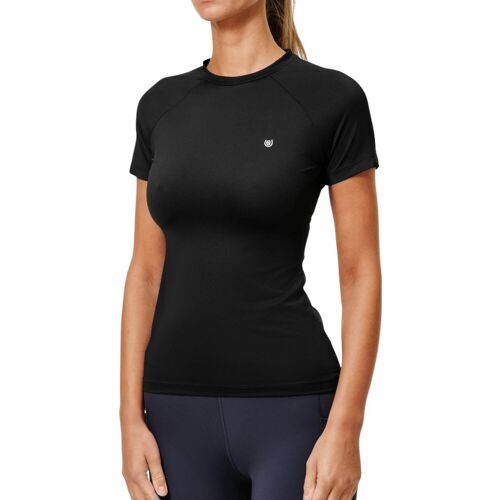 Equestrian Stockholm Baselayer Damen Kurzarm Dynamic Kurzarmshirt Black M kavalio - für mich und mein Pferd - Black