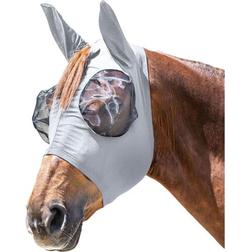 Waldhausen Fliegenmaske PUCK Fly Mask Silbergrau XWB kavalio - für mich und mein Pferd - Silbergrau