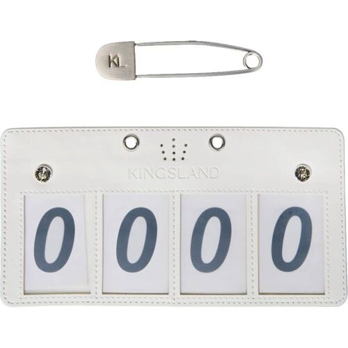 Kingsland Startnummern 4 Ziffern KLMaddie HW 2025 Turniernummern White Onesize kavalio - für mich und mein Pferd - White