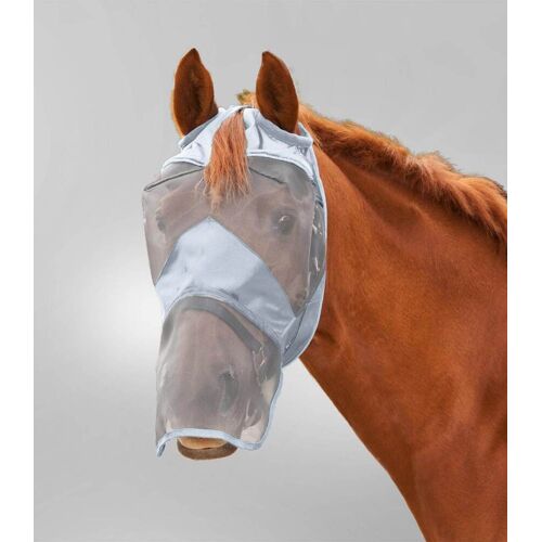 Waldhausen Fliegenmaske ohne Ohren- mit Nasenschutz Silbergrau XWB kavalio - für mich und mein Pferd - Silbergrau