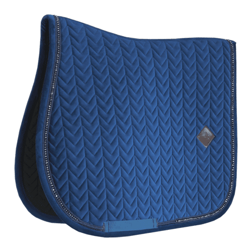 Kentucky Horsewear Springschabracke Velvet Pearls Sattelunterlage Marine Full kavalio - für mich und mein Pferd - Marine