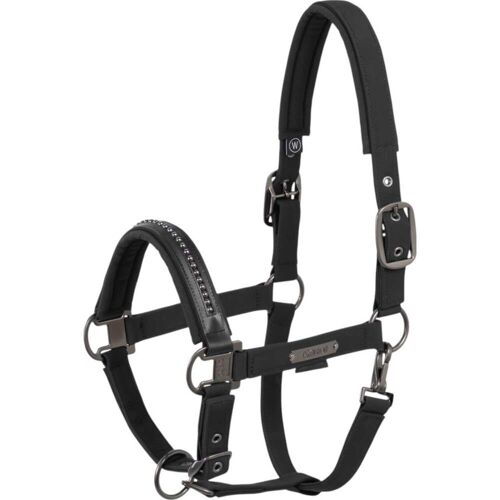 Eskadron Halfter Softshell Pearls Double Pin Platinum 2025 Lederhalfter Black W kavalio - für mich und mein Pferd - Black